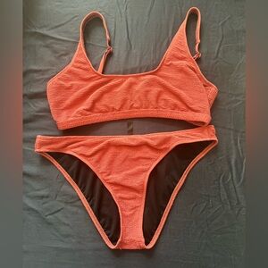 Leith Textured Coral Bikini Set XXL